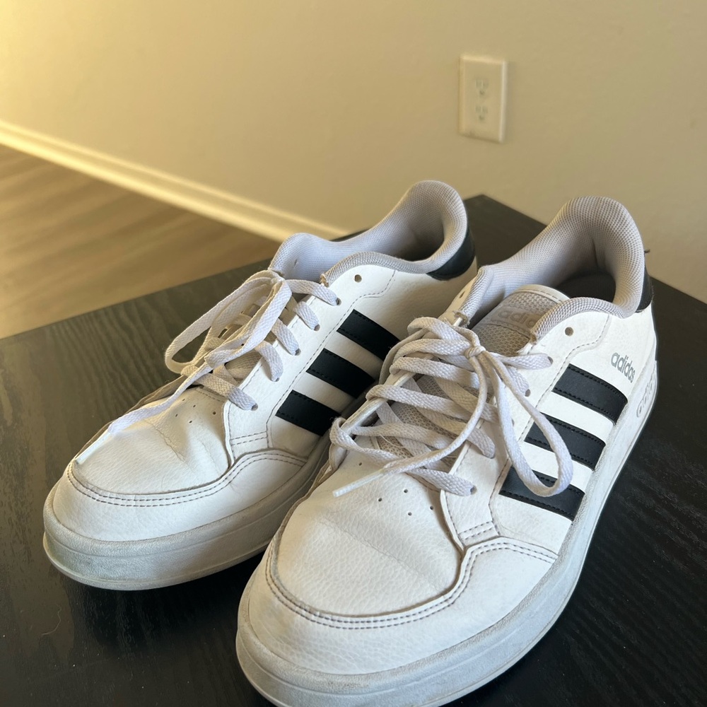 Adidas womens White and Black Sneakers